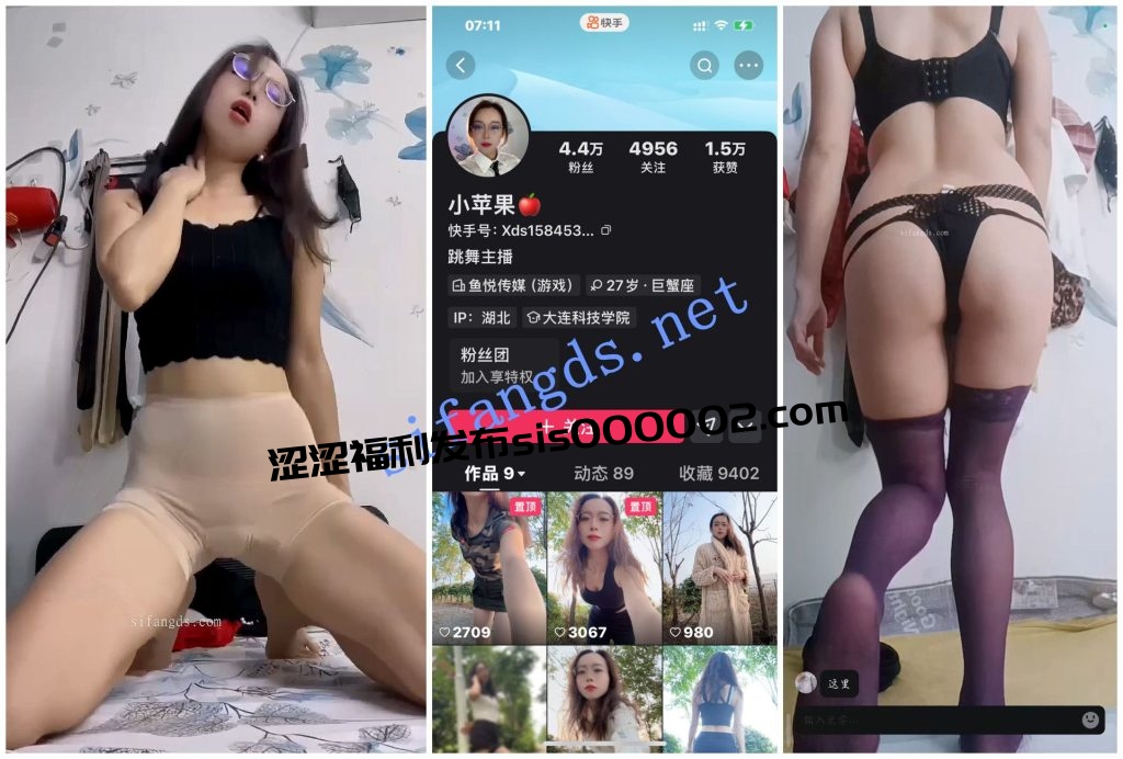 【快手福利】眼镜骚舞御姐【小苹果】顶胯1V1裸聊骚穴自X②【24V】【15.6G】